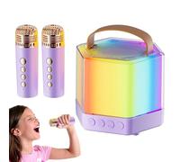 GTFYUDGH Altavoz portátil con micrófono, máquina de Karaoke de micrófono inalámbrico | Altavoz de Karaoke al Aire Libre portátil - Herramienta de Entretenimiento de Bobina poderosa para Fiestas de