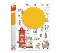 GTFYUDGH Libro Parlante de Palabras en Inglés,18 Temas con Actividades de expresión | Libro de Audio en inglés para niños,Juguete Educativo para Preescolares y Educación Infantil