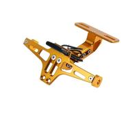 GTGJFJKW para BMW G310R G 310R G310 GS G310GS G 310 GS 310GS Soporte de matrícula para eliminador de Cola Ajustable de Motocicleta Accesorios(Gold 01)