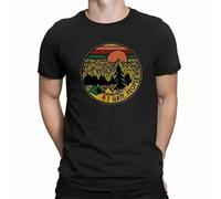GTHBr889h Camping I Hate People T Shirt Black S