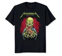 GTHBr889h Mozzarella Masters of Cheese Foodie Chef T-Shirt Black 3XL