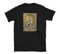 GTHBr889h The Pride of The Victor, White Knight, England, Gothic Printed T-Shirt Black L