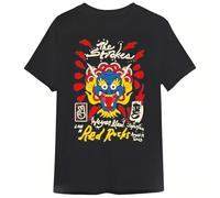 GTHBr889h The Strokes Weyes Blood Red T-Shirt Black L