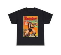 GTHBr889h Thundarr The Barbarian 70's Saturday Morning Cartoon Men's T-Shirt Black 3XL