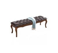 GTHTUHFD Banco Pequeño De Estilo Retro Europeo, Elegante Reposapiés para Mesita De Noche Y Zapatero para Sofá, Mueble Versátil para El Pie De La Cama.,One Color-180X40X46CM