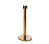 GTHTUHFD Barrera De Control De Multitudes con Postes De Acero Inoxidable Y Postes Retráctiles De 1,98 M (6,5 Pies). Postes para Filas De Espera, Cuerdas Y Postes De Control DGold4 Pcs