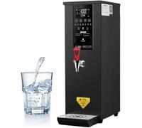 GTHTUHFD Caldera Dispensadora De Agua Caliente Comercial, Máquina De Acero Inoxidable para Hervir Agua Potable, Calentador De Agua para Preparar Café, Té, Café O Postres En,Black