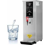 GTHTUHFD Caldera Dispensadora De Agua Caliente Comercial, Máquina De Acero Inoxidable para Hervir Agua Potable, Calentador De Agua para Preparar Café, Té, Café O Postres En,Silver