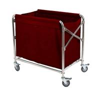GTHTUHFD Carretillas De Mano Móviles para Almacenamiento, Carritos De Cocina, Carrito Plegable para Ropa Blanca, Carrito Clasificador De Lavandería para Hotel con Rueda De Freno,Brown-87X52X78Cm