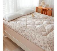 GTHTUHFD Colchón de futón de algodón japonés grueso plegable con almohada para dormitorio, tapete enrollable portátil que ahorra espacio, para el hogar y viajes, 04-150 x 200 cm