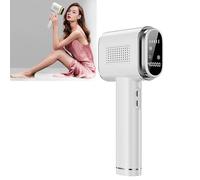 GTHTUHFD Depiladora, Instrumento De Depilación De Punto De Congelación con 3 Modos Y 5 Niveles De Energía Libremente Ajustables, Función Inteligente De Reconocimiento del Col,White