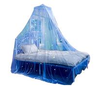 GTHTUHFD Dosel De Cama De Malla Transparente De Doble Capa - Tienda De Campaña con Mosquitera De Princesa, Cortinas De Encaje En Forma De Cúpula para Niñas, Tiendas De Campa,Blue-60 * 250 * 1300cm