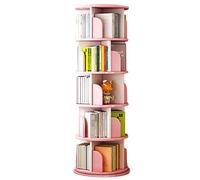 GTHTUHFD Estantería giratoria de 5 estantes, multifuncional, giratoria de 360 grados, para dormitorio, sala de estar y oficina en casa