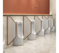 GTHTUHFD Extensor De Mampara para Urinario De Montaje En Pared con Vidrio Templado. Ideal para Baños Públicos En Centros Comerciales, Hoteles Y Bares.,Rose Gold a-3Pcs