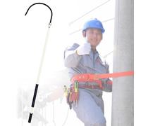 GTHTUHFD Gancho De Rescate De Emergencia Aislado, Herramienta De Seguridad De Alto Voltaje con Protección contra Descargas Eléctricas, Gancho De Rescate Corporal De 9.8 X 6.5 X 4,White-220kV-9.8ft/3m