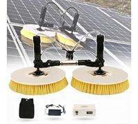 GTHTUHFD Herramienta Eléctrica De Limpieza De Paneles Solares Naturalpowev, Kit De Equipo De Limpieza De Paneles Solares De Doble Cabezal con Batería De Litio, Herramienta D,3.5m
