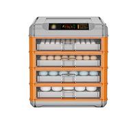 GTHTUHFD Incubadora Digital De Huevos con Capacidad para 256 Huevos, Totalmente Automática, con Control De Temperatura Y Ovoscopio Led para Pollos, Patos Y Aves.,Orange