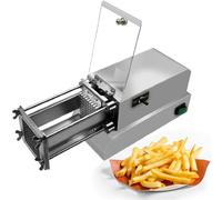 GTHTUHFD Máquina Automática para Cortar Patatas Fritas, Cortadora De Patatas Fritas De Acero Inoxidable con Cuchilla De 1/3 De Pulgada, Cortadora De Patatas Fritas para Restaurantes Y