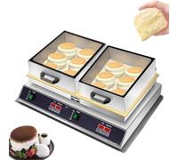GTHTUHFD Máquina Eléctrica para Hacer Soufflés, Máquina Eléctrica para Hacer Dorayaki, Panqueques Y Soufflés, Temperatura Ajustable De 50 A 300 °C.,Doublehead