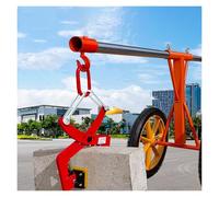 GTHTUHFD Pinzas para Elevación De Piedra - Anillo De Elevación Rojo, Pinza De Tijera Antideslizante para Granito, Mármol, Pizarra, Roca, Ladrillo/Piedra De Tra,One Color-Opening Size 6-18CM/2.4-7.1in