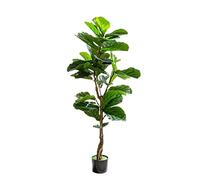 GTHTUHFD Plantas Artificiales De Interior, Bonsái Artificial, Ficus De Hoja De Violín Artificial, Planta Artificial para El Hogar, Empresa, Exposición, Decoración, Plan,One Color-140cm