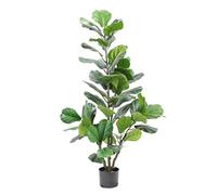 GTHTUHFD Plantas Artificiales De Interior, Grandes Ramas Artificiales, Ficus Tropical, Baniano Falso, Hojas De Plástico, Árbol De Simulación para Decoración del Hogar,D-130cm