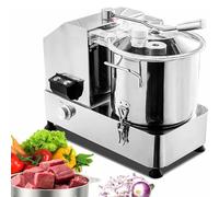 GTHTUHFD Procesador De Alimentos Comercial De 6L/9L/12L, Picador Eléctrico De Carne Y Verduras De Alta Eficiencia, De Acero Inoxidable,6L