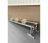 GTHTUHFD Rodillo Transportador De Polea De Descarga, Rodillos Transportadores De Acero Inoxidable De Alta Resistencia De 20 Pulgadas, Tobogán De Descarga Plegable para Almac,W 20in/50cm-L 23ft/7m