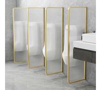 GTHTUHFD Separador De Urinario para Baños De Hombres En Escuelas, Jardines De Infancia, Centros Comerciales Y Baños Públicos. Extensor De Mampara De Urinario Montado En La P,Gold-4 pcs