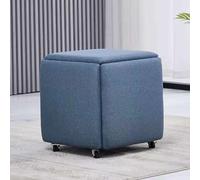 GTHTUHFD Sofá Modular Moderno 5 En 1 De Cuero con Ruedas Giratorias, Apilable, Tipo Cubo. Ideal como Sofá, Silla O Tocador para Sala De Estar O Dormitorio. Medidas: 45,7 X 4,Leather8-18x18x19