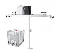 GTHTUHFD Tanque Agitador Eléctrico, Mezclador De Pintura Comercial De Pie, Máquina Mezcladora De 0 A 600 RPM, Herramienta para Mezclar Pintura con Soporte, Máquina para Remover Pintur,750w