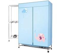 GTHTUHFD Tendedero Eléctrico Grande De 2 Capas con Aire Caliente, Portátil, con Temporizador De 180 Minutos Y Carga Máxima De 20 Kg. Tendedero De Acero Inoxidable De 200