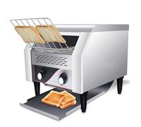 GTHTUHFD Tostadora Eléctrica Comercial De Cinta Transportadora - Acero Inoxidable De Alta Capacidad - Tuesta 450 Rebanadas por Hora - Ideal para Restaurantes, Panaderías Y U300 Tranches/H