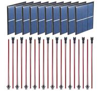 GTIWUNG 10 Piezas 60 X 80mm Micro Mini Células de Panel Solar, Mini Placas Solares para Energía de Energía Solar, Hogar DIY, Proyectos Científicos - Juguetes - Cargador de Batería