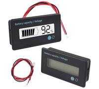 GTIWUNG 2 Piezas Medidores de Batería DC, Indicador de Voltaje de Capacidad de Batería Monitores, DC 12V 24V 36V 48V 72V 84V Battery Meter, Battery Tester Battery Capacity Voltage Indicator, Blanco