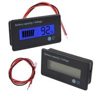 GTIWUNG 2 Piezas Medidores de Batería DC, Indicador de Voltaje de Capacidad de Batería Monitores, DC 12V 24V 36V 48V 72V 84V Battery Meter, Battery Tester Battery Capacity Voltage Indicator, Azul