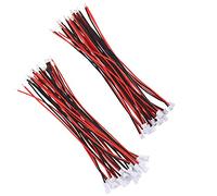 GTIWUNG 20 Pares Mini Micro JST XH 2.0 2 pines macho Conector Plug, JST Enchufe de Conector Hembra y Macho Con 80mm Wire