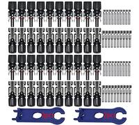 GTIWUNG 20 Pares Solar Panel Cable Conector, Macho/Hembra Conector Impermeable Anillo de Sello Impermeable, Conectores de Cable Panel Solar