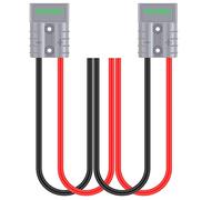 GTIWUNG 2Pcs Línea de Enchufe de Carga de Carretilla Elevadora Eléctrica 10AWG, Conector de Batería 50A, Cable Conector Rápido, Coche Batería de Conexión Rápida Conectores de Alimentación