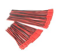 GTIWUNG 30 Pares Conector de Enchufe de 22 AWG JST Enchufe Macho Hembra 2 Pin Alambre de Cable de Conector para Tiras de Lámpara LED Batería de Juguetes RC, 4 Pulgadas, 6 Pulgadas