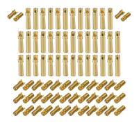 GTIWUNG 40 Pares 4mm 3.5mm RC Motor Sin Escobillas ESC Bañado en Oro Conector Banana Bala, Macho Hembra Bullet, Conector Enchufe Banana