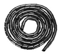 GTIWUNG 5 Metros 16mm Organizador de Cables en Espiral, Protector Cable Mascotas Roedores, Cinta Helicoidal Oficina, Tubo Flexible en Espiral Evuelto Cable de Antena Estéreo Agrupar Cable, Negro