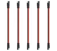 GTIWUNG 5 Piezas Cable de Extensión del Conector SAE a SAE 2 Pines 10AWG 1.1FT 33CM, SAE-Conector de Alambre 2 Pin de Automoción Rápida de Conexión/Desconexión