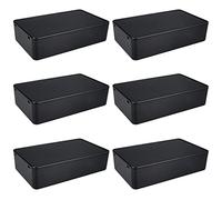 GTIWUNG 6 Pcs Caja de Derivación de Cables Conexiones Electricas,Caja Empalme Proyecto Eléctrico,Cubierta de Plástico de Montaje Fijo para Bricolaje Caso,10 * 6 * 2,5 cm,Negro