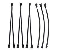 GTIWUNG 6 Piezas Fan Splitter, PWM Cables de Ventilador Extensión Macho a Hembra, Cables Separador de 4 Pines Ventilador Divisor PWM PC Convertidor de 1 a 2