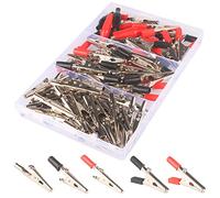 GTIWUNG 60Pcs Crocodile Clip, Pinzas de Clip de Cocodrilo, Clip Alligator Alligator Pinzas de Prueba de Metal Prueba por Electricista Trabajo, Clip de Metal Batería Pinzas de Pinza de Cocodrilo