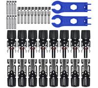 GTIWUNG 8 Pares Solar Panel Cable Conector, Conector Solar Fotovoltaico, Macho/Hembra Conector Impermeable de Anillo de Sello Impermeable,Conectores Cable Panel Solar para Sistema Fotovoltaico