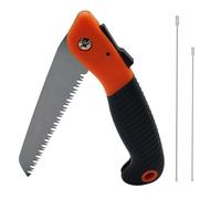 GTIWUNG Sierra de Mano Plegable, Serrucho de Poda Plegable, Árbol Sierra, Sierra de Jardín antideslizante, la mejor herramienta para camping, Caza, Supervivencia Gear,Naranja