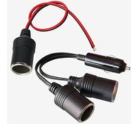 GTIWUNG Toma de Encendedor de Cigarrillos de Coche, Mechero Hembra para Cargador de Coche Potencia,12V/24V Enchufe Adaptador de Conector + Cable de Extensión para Mechero de Coche Macho a Hembra