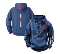 GTKRMXOB Sudadera con Capucha Cómoda para Hombre De A.na.RC.h.y S.on.s Ropa Deportiva Manga Larga Abrigo Primavera Otoño Gimnasio Chaqueta Estampada-LanSe||m